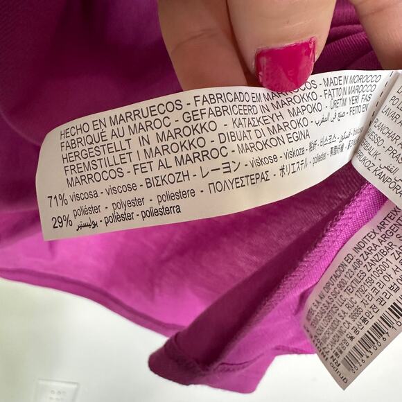 Zara Fuchsia Mini Dress - Picture 4 of 9